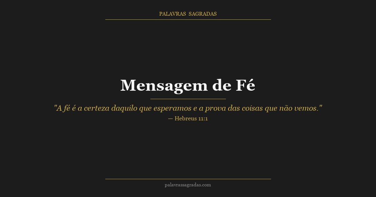 Ilustração do artigo: Mensagem de Fé e Esperança para o Coração