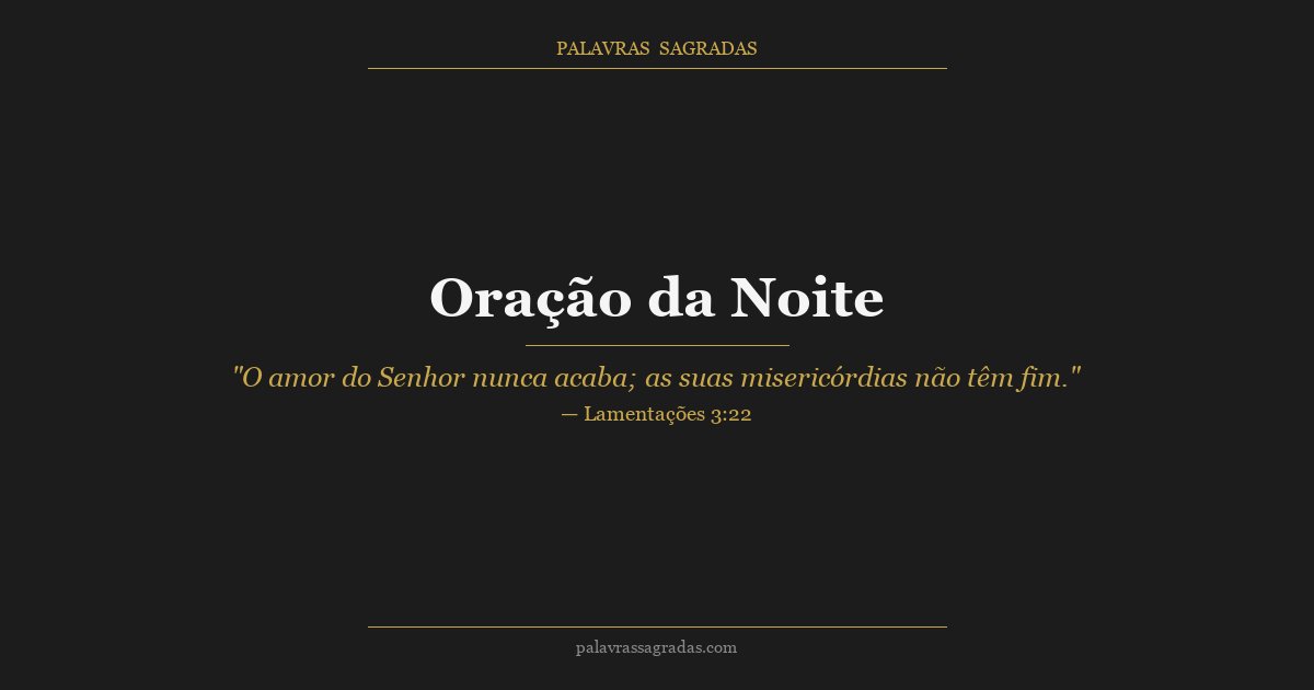 Ilustração do artigo: Oração da Noite: Encerre o Dia em Paz