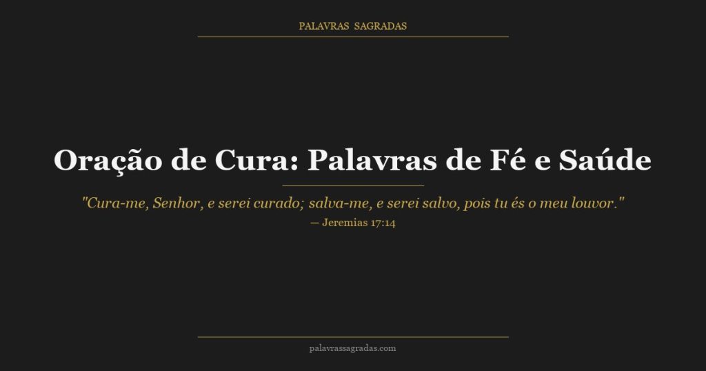 Oração de Cura: Palavras de Fé e Saúde para Todo Enfermo
