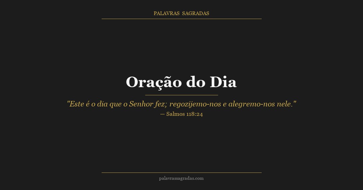 Ilustração do artigo: Oração do Dia: Palavra Diária para Começar com Deus