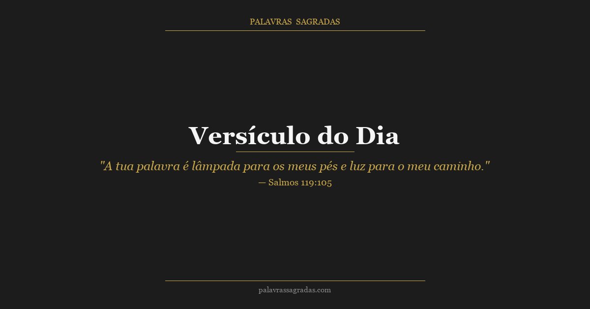 Ilustração do artigo: Versículo do Dia: Palavra de Deus para Hoje